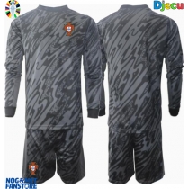 Portugal Golmanski Gostujuci Dres za djecu EP 2024 Dugi Rukav (+ Kratke hlače)